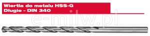 WIERTŁO DO METALU DŁUGIE 13,0x134x205MM HSSG 5SZT 4932430344
