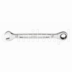 Klucz płasko-oczkowy z grzechotką 17 mm Maxbite 4932471510