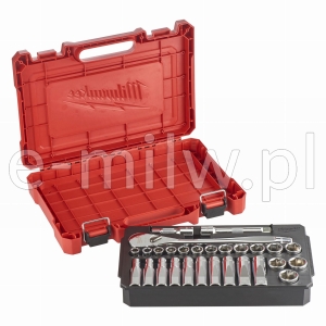 Zestaw nasadek 1/2" z grzechotką 28szt. Milwaukee 4932471864