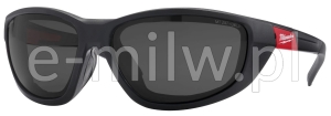 Okulary ochronne z uszczelką przyciemniane Milw. 4932471886