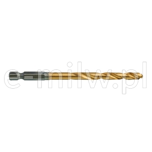 Wiertło do metalu HEX HSS-G Tin  6,0mm 10 szt Milw 4932478181