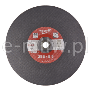 Tarcza do cięcia metalu 355x2.5x25.4mm PRO+ Milw. 4932451505