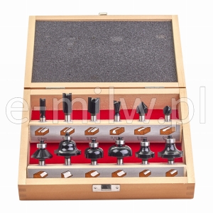 Zestaw frezów do drewna  8mm (12 szt.) Milwaukee 4932451668