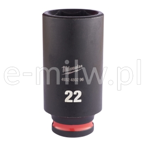 Nasadka udarowa 3/8" 22.0mm długa Milwaukee 4932480296