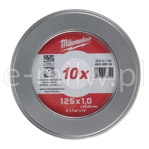 Tarcza do cięcia metalu 125x1 PRO+ 10szt płaska 4932478998