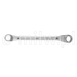 Klucz oczkowy odgięty 24x26 mm Milwaukee 4932492752