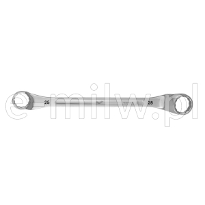 Klucz oczkowy odgięty 25x28 mm Milwaukee 4932493275