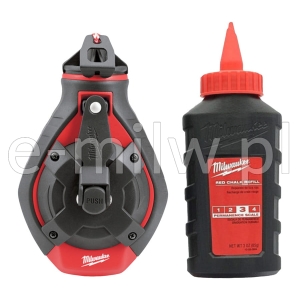 Sznur traserski na szpuli gruby 30m czerwony Milwaukee 4932498391