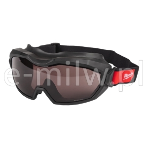 Okulary ochronne gogle szerokie wentylowane przyciemniane Milwaukee 4932493436