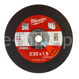 Tarcza do cięcia metalu 230x1.9mm PRO+ Inox Milw 4932451490