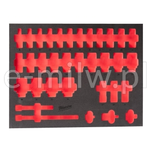 Wkładka piankowa na nasadki 1/2" długie pusta Milwaukee 4932493393