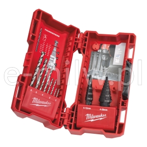 Zestaw wierteł wielostopniowych + HSS-G 10szt. 4932501119
