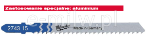 Brzeszczot  75/3.0  T127D   op 5szt.  Milwaukee 4932274315