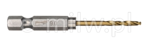 Wiertło do metalu HEX HSS-G Tin  9,0mm Milwaukee 48894721