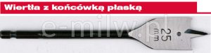 Wiertło piórowe 36x160mm Milwaukee 4932363146