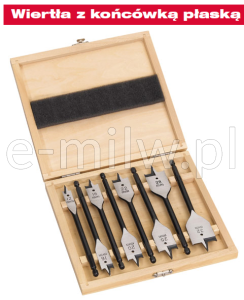 Komplet wierteł piórowych 12-32mm (8 szt.) Milw. 4932352504